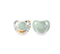 Chupete con Tetina Anatómica de Silicona - Walk Verde , 0 - 6 meses