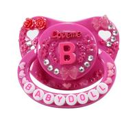 Chupete CutiePlusU Sized para adultos-Big Shield DIY Hecho a mano - Ámame Rosa Oscuro