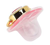 Chupete de beb recin nacido Pezn en forma de corazn Chupete de Beb Suave para Calcetines Caseros (rojo