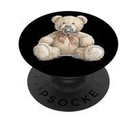 Chupete de bebé en Estilo Oso de Peluche para niños y niñas PopSockets PopGrip Adhesivo