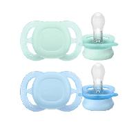 chupete de silicona ultra start 0-2 meses 2 unidades philips avent