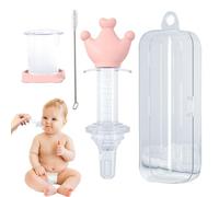 Chupete dispensador de medicamentos, jeringa de alimentación de dibujos animados, utensilios de alimentación para bebés, jeringa cuentagotas, chupete medicinal para medicamentos líquidos y otros