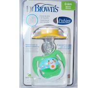 Chupete Dr Brown´s Prevent Colores T1 0-6 meses - chupete prevención sobremordida