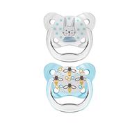Dr Brown's Chupete Ortodoncia PreVent Azul 0-6m x2