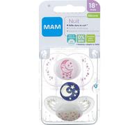 Chupete Mam Noche18M+Bte Sterx2