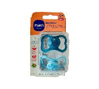 Chupete MAM Supreme 6+ meses, pack doble 2 uds - chupete simétrico de silicona