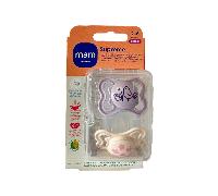 Chupete MAM Supreme silicona 2-6 meses, pack doble (2 uds) - chupete simétrico para bebés
