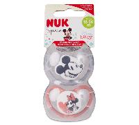Chupete Nuk Mickey Roj Si18-36