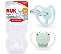 Chupete NUK Space | 0-6 meses | Chupetes con ventilación extra para piel sensible | Silicona sin BPA | Niño | Pack de 2