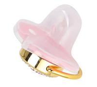 Chupete para Beb, Chupete para Beb con Forma de Corazn, Diamantes de Imitacin Brillantes, para Luz Suave, para n(Rosa