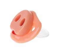 Chupete para bebé con nariz de cerdo, silicona de grado alimenticio, mordedor de pezón de lactancia, divertido regalo de Halloween