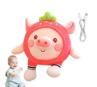 Chupete para cachorro de peluche, máquina de sonido portátil de peluche - Canción de juguete de peluche, juguetes con música y vibración, juguetes sensoriales adecuados para viajes para bebés niños f