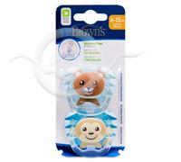 Dr Brown's Orthodontic PreVent Chupetes Gato/Corazones 6-18m x2