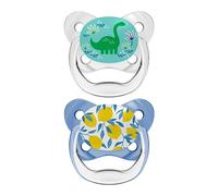 Chupete Prevent silicona 6-18 meses 2 uds - escudo mariposa - Dr. Brown's