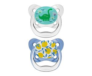 Chupete Prevent silicona 6-18 meses 2 uds - escudo mariposa - Dr. Brown's