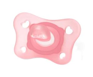 Chupete Silicona Minisoft Rosa 0-2m