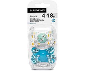 Chupete Suavinex Fusion Silicona Tetina Fisiologica 4-18 M 2 unids