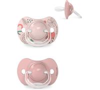Chupete Tetina Fisiológica Silicona Sx Pro - Rosa Jungle , 6 - 18 meses