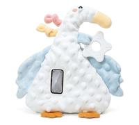 Chupete Vibrador para Bebé, Mano que Calma para Bebé con 3 Modos y Temporizador, Juguete de Patito Calmante de Felpa Suave para Recién Nacidos y Bebés, Chupete Vibrador para Mano
