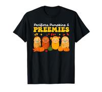 Chupetes Calabazas y bebés prematuros Neonatal Nicu Enfermera Halloween Camiseta