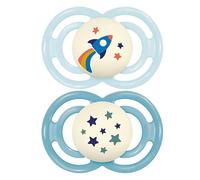 Chupetes de silicona MAM Perfect Night Tender 18+ x2