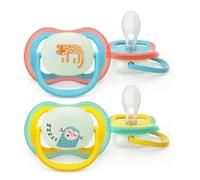 Chupetes Ultra Air Nocturno Tetina silicona Orthodontic +18 m, 2 uds. Philips Avent