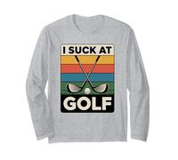 Chupo en el Golf Broma Divertido Perdedor de Golf Hombres sarcásticos Golf Manga Larga