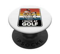 Chupo en el Golf Broma Divertido Perdedor de Golf Hombres sarcásticos Golf PopSockets PopGrip Adhesivo