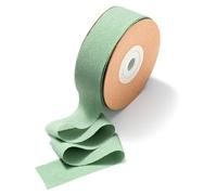 CHUQING Cinta de Seda Verde Salvia de 25 mm x 22,8 m, Antiguo para Bodas, Embalaje de Regalo, Cumpleaños, Bautizo - Lazo Decorativo de 2,5 cm de Ancho