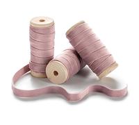 CHUQING Cinta de terciopelo rosa viejo, 10 mm de ancho, cinta de regalo, cinta decorativa para Navidad, boda, decoración navideña