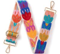 CHUQING Correa de Bolso Ancha Ajustable Correas de Bolso Multicolor Lona extraíble Mujer