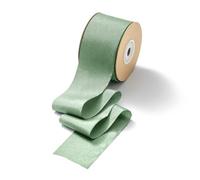 CHUQING Lazo Verde Cinta de Regalo Ancha 5 cm Cinta de Seda eucalipto Verde Cinta Decorativa Verde Salvia Cinta Gasa Boda