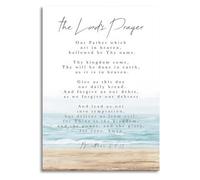 Church Home Poster Sacred Words Canvas Wall Art Kitchen Decor | Elegant design fits traditional modern decor styles seamlessly blends anywhere(Framed,12x18inch(30x45cm))