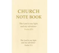 Church Note Book: Church Note Book with Easy to Read Print for Prayer, Reflection and Sermon Notes | 6x9 inches, 110 pages | Elegant and Minimalist ... Gift for Church, Bible Study, and Quiet Time