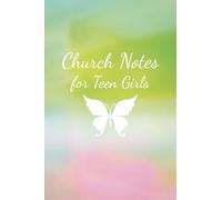Church Note Taking Journal for Teen Girls: Green, Pastel Structured Sermon Notebook for Christian Youth and Woman of God
