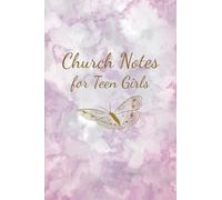 Church Note Taking Journal for Teen Girls: Lavender Marble Structured Sermon Notebook for Christian Youth and Woman of God