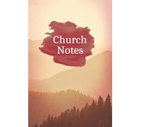 Church Note Taking Journal: Red, Mountain Structured Church Notebook for Woman of Christ