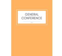 Church of Jesus Christ of LDS General Conference Notebook Study Journal Youth Missionary Gift Light orange pumpkin peach cover one year two ... impressions book one year two conferences