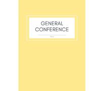 Church of Jesus Christ of LDS General Conference Notebook Study Journal Youth Missionary Gift Light yellow cover one year two conferences: Latter Day ... impressions book one year two conferences