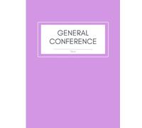 Church of Jesus Christ of LDS General Conference Notebook Study Journal Youth Missionary Gift Light purple lilac cover: Latter Day Saints mormon gospel talk spiritual impressions book