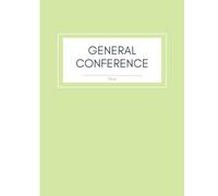 Church of Jesus Christ of LDS General Conference Notebook Study Journal Youth Missionary Gift Light green cover one year two conferences: Latter Day ... impressions book one year two conferences
