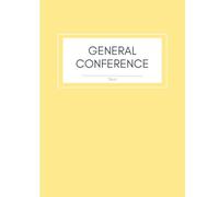 Church of Jesus Christ of LDS General Conference Notebook Study Journal Youth Missionary Gift Light yellow cover one year two conferences: Latter Day ... impressions book one year two conferences