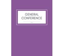 Church of Jesus Christ of LDS General Conference Notebook Study Journal Youth Missionary Gift neutral plum Purple cover one year two conferences: ... impressions book one year two conferences