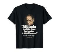 Churchill cita sobre actitud y retrato Winston Churchill Camiseta