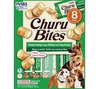 Churo Bites Perro 8x8x12 Snack para Perros (Pollo Y Atún)