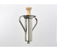 Churrera manual de acero inoxidable 195mm con asas, maza de madera