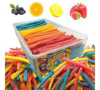 Churritos Pica Arco Iris - Estuche 200 golosinas 1500 gramos - Fiestas, chuches cumpleaños, navidad, caramelos, piñata cumpleaños infantil. Chucherías