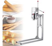 Churro Maker de acero inoxidable - Máquina manual de manivela con 4 boquillas para uso doméstico