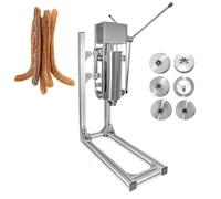 Churro Maker, relleno vertical manual de acero inoxidable para uso doméstico y profesional, ideal para restaurantes y repostería