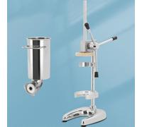 Churro manual comercial con 5 moldes, equipo vertical de acero inoxidable para hacer donas españolas